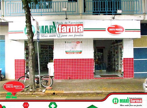 Fachada da Marxfarma Cristo Profeta