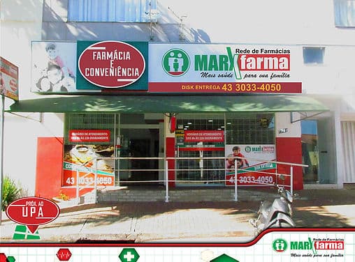 Fachada da Marxfarma Próx. ao UPA